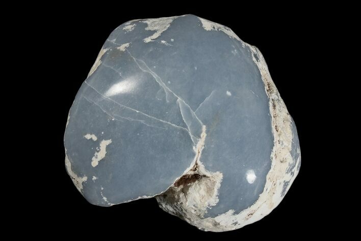 Polished Angelite (Blue Anhydrite) Stone - Peru #172568
